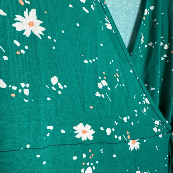 NWT Marks & Spencer Jersey Floral Knee Length Wrap Dress Size Small - Picture 6 of 10